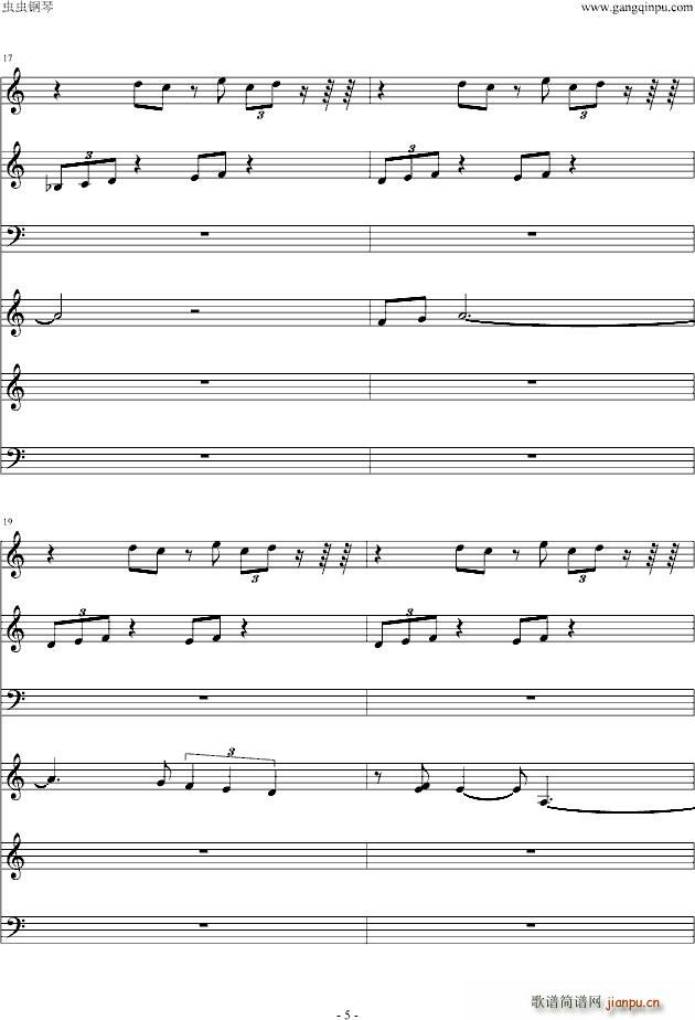 白夜 韩剧 妇产科医生 原声OST(钢琴谱)5