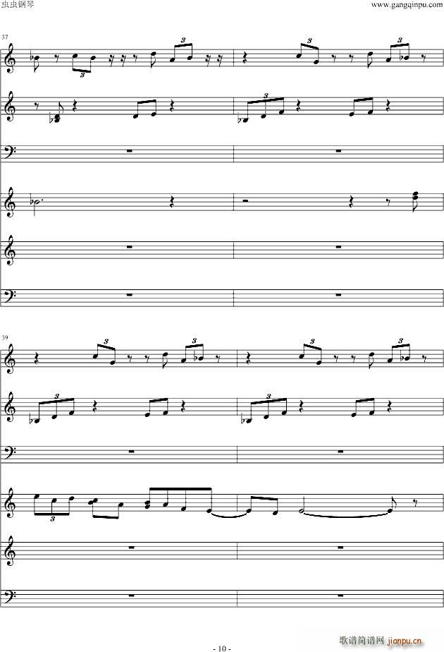 白夜 韩剧 妇产科医生 原声OST(钢琴谱)10