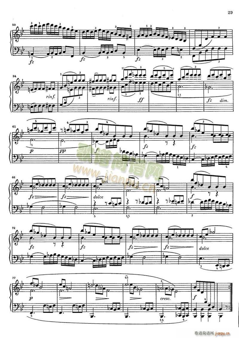 克莱门蒂g小调钢琴奏鸣曲 1 9(钢琴谱)3