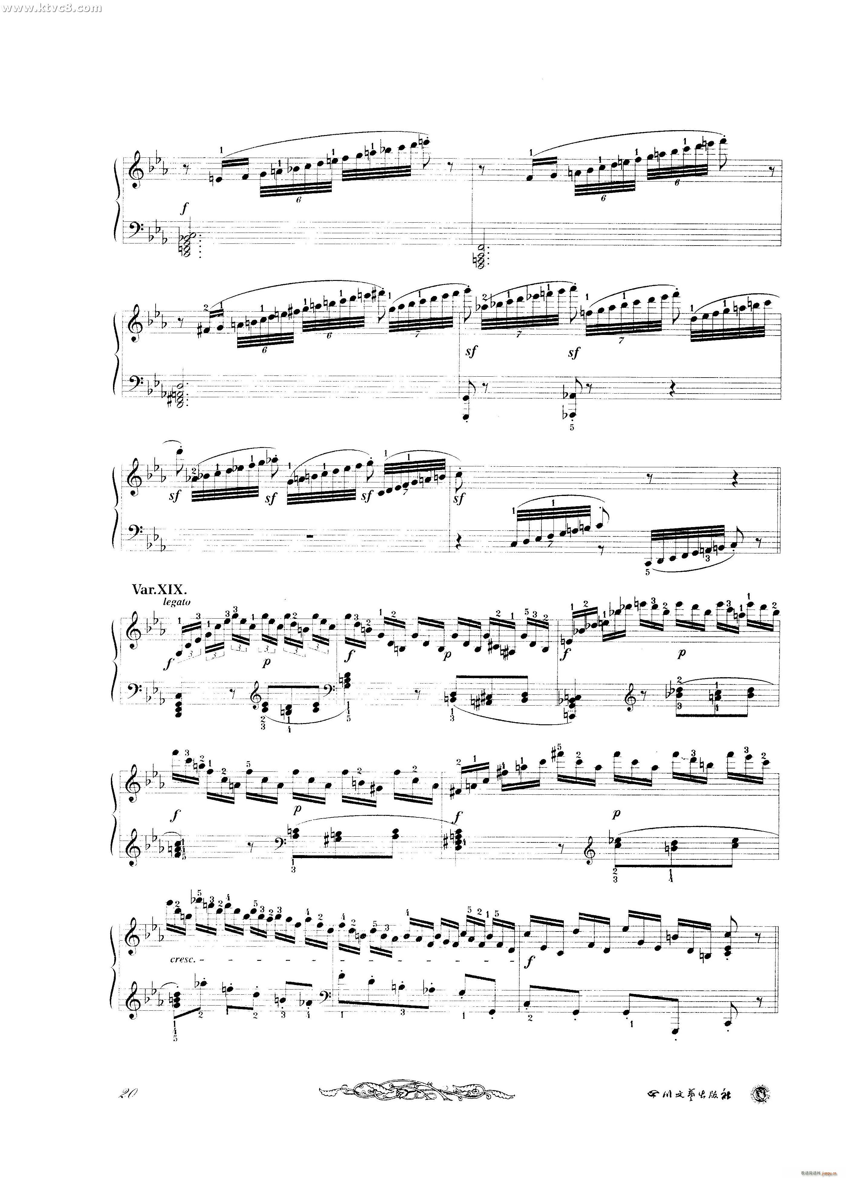 贝多芬钢琴变奏曲集六(钢琴谱)8