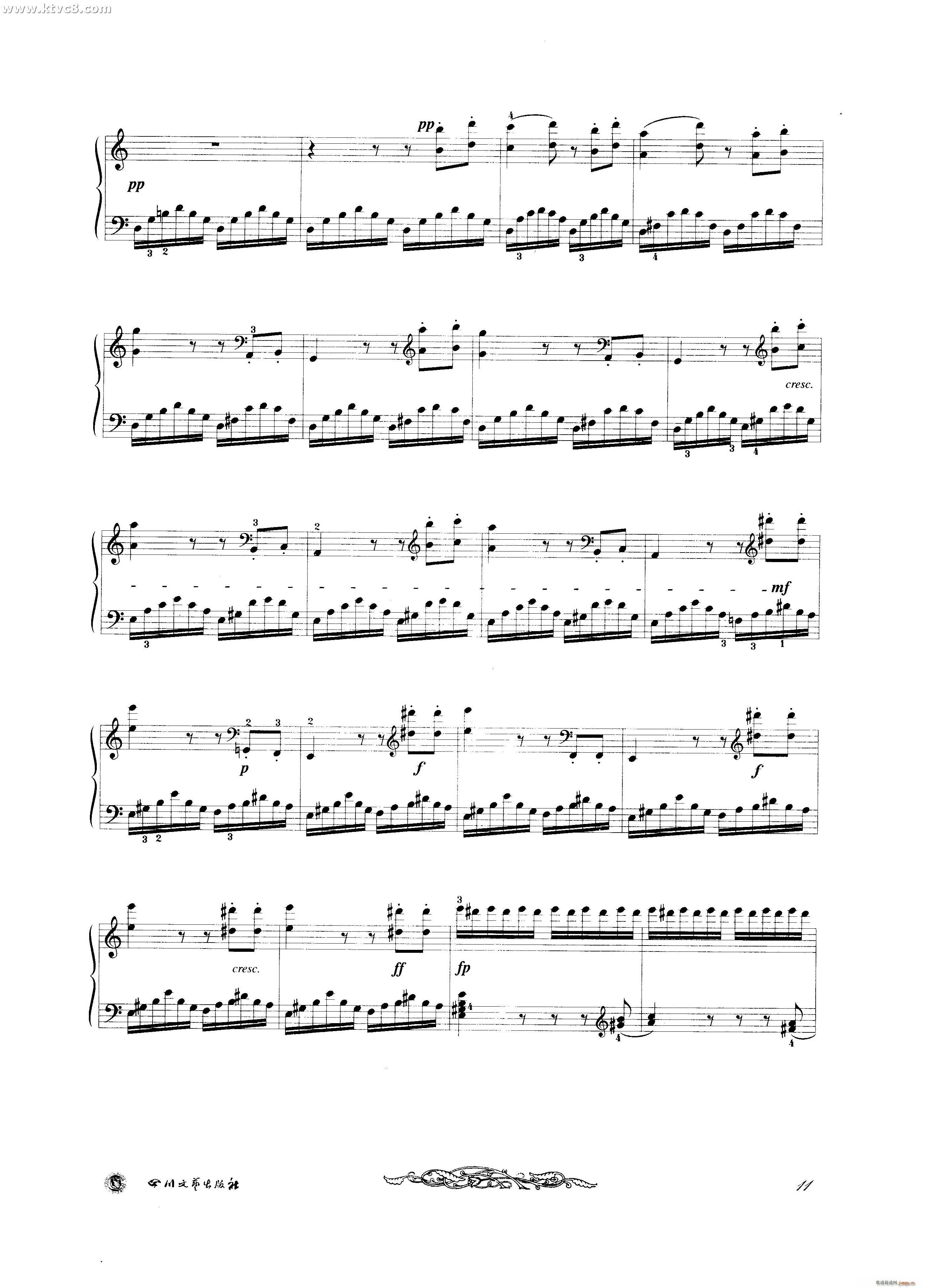 贝多芬钢琴变奏曲集五(钢琴谱)11