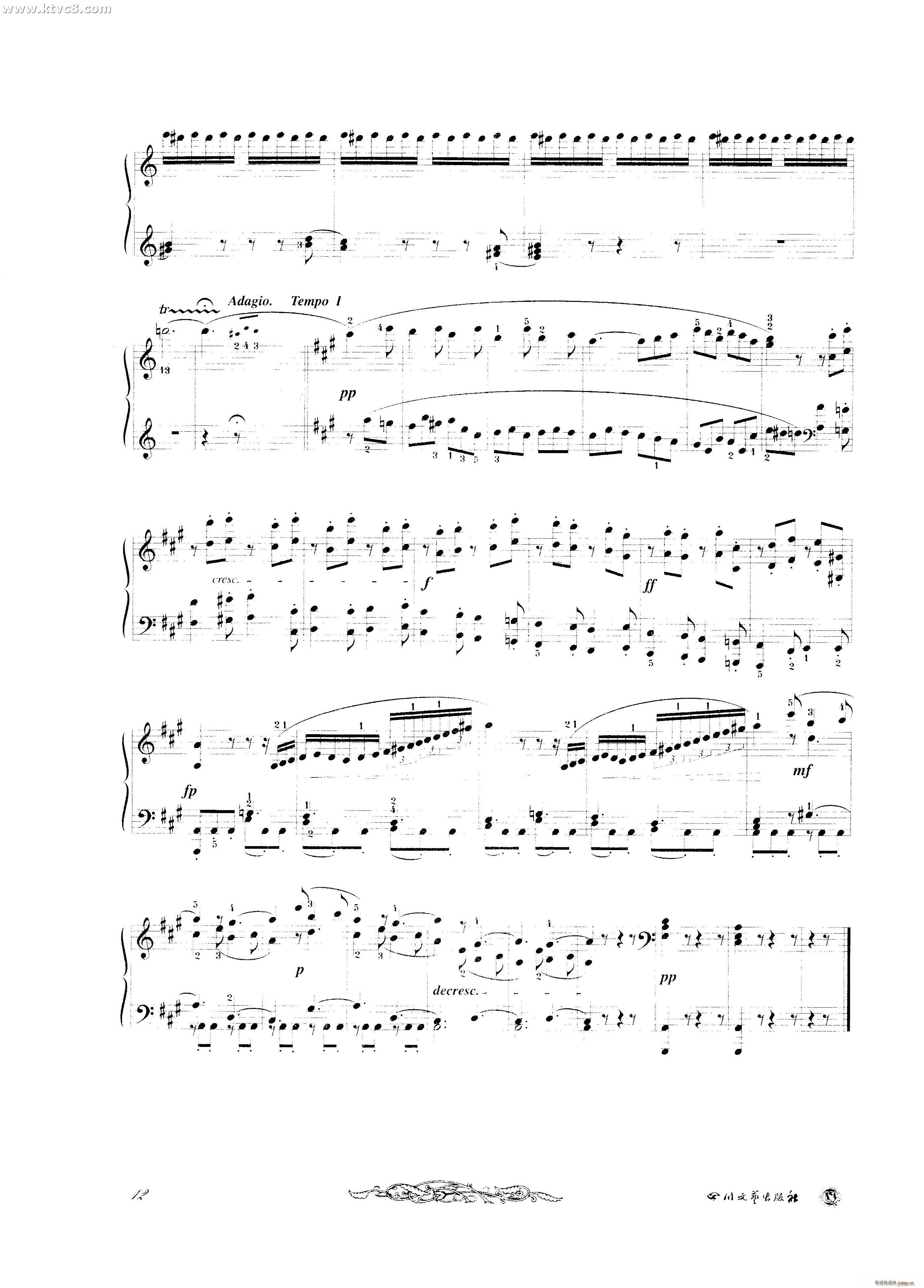 贝多芬钢琴变奏曲集五(钢琴谱)12