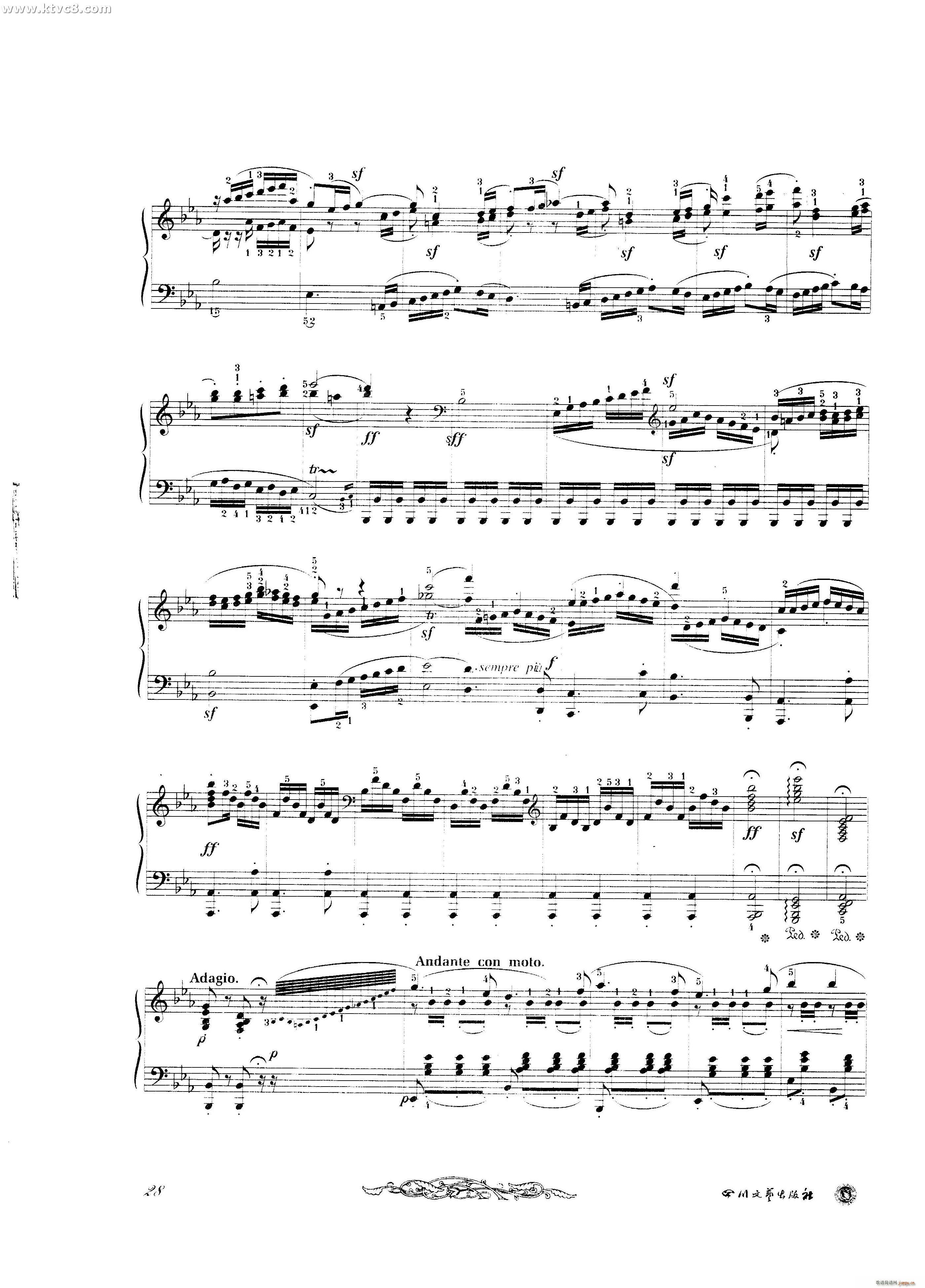 贝多芬钢琴变奏曲集二(钢琴谱)17