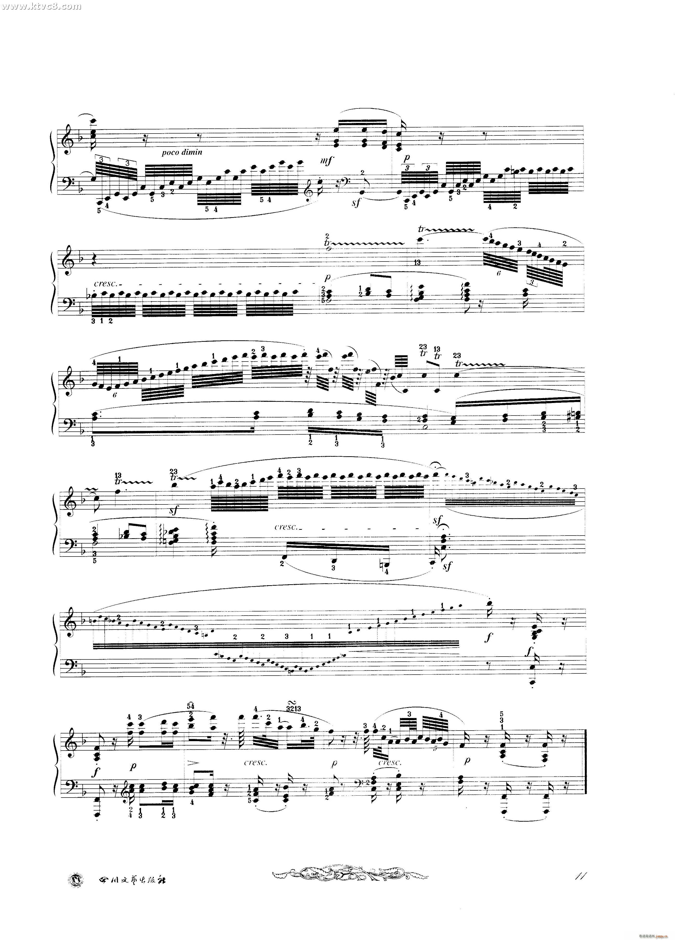 贝多芬钢琴变奏曲集一(钢琴谱)11