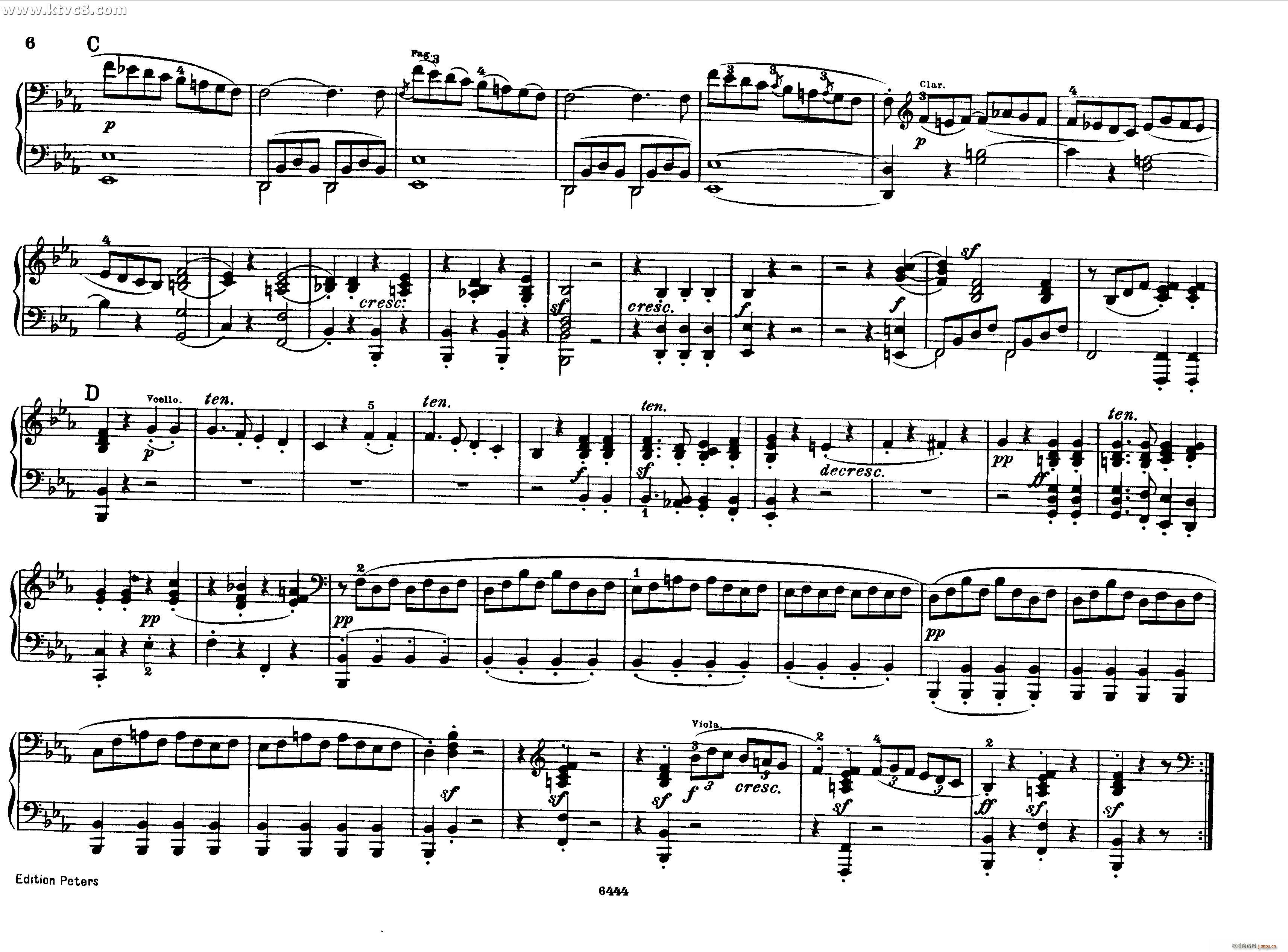 贝多芬大七重奏Op 20 钢琴四手联弹(钢琴谱)5