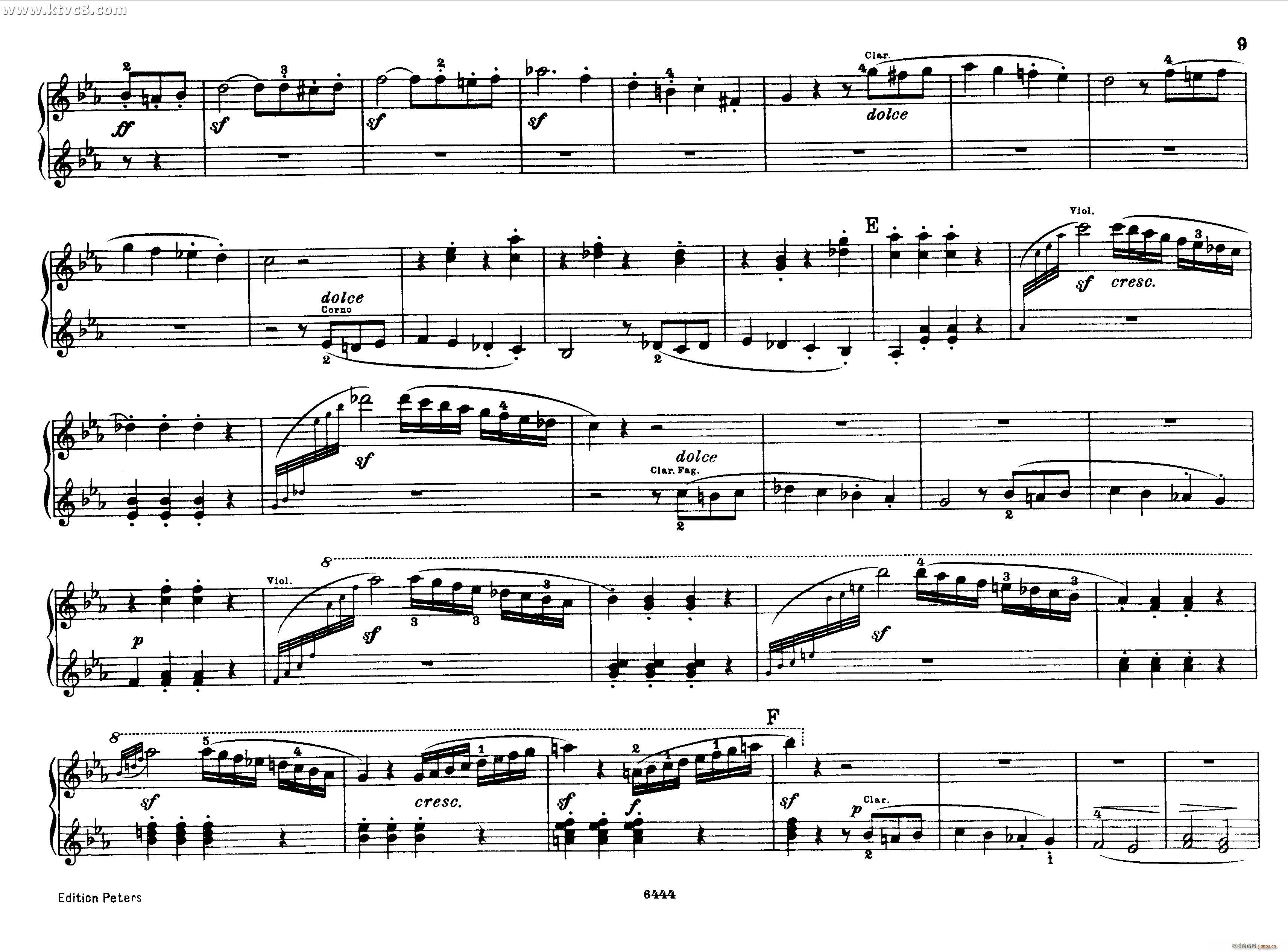 贝多芬大七重奏Op 20 钢琴四手联弹(钢琴谱)8