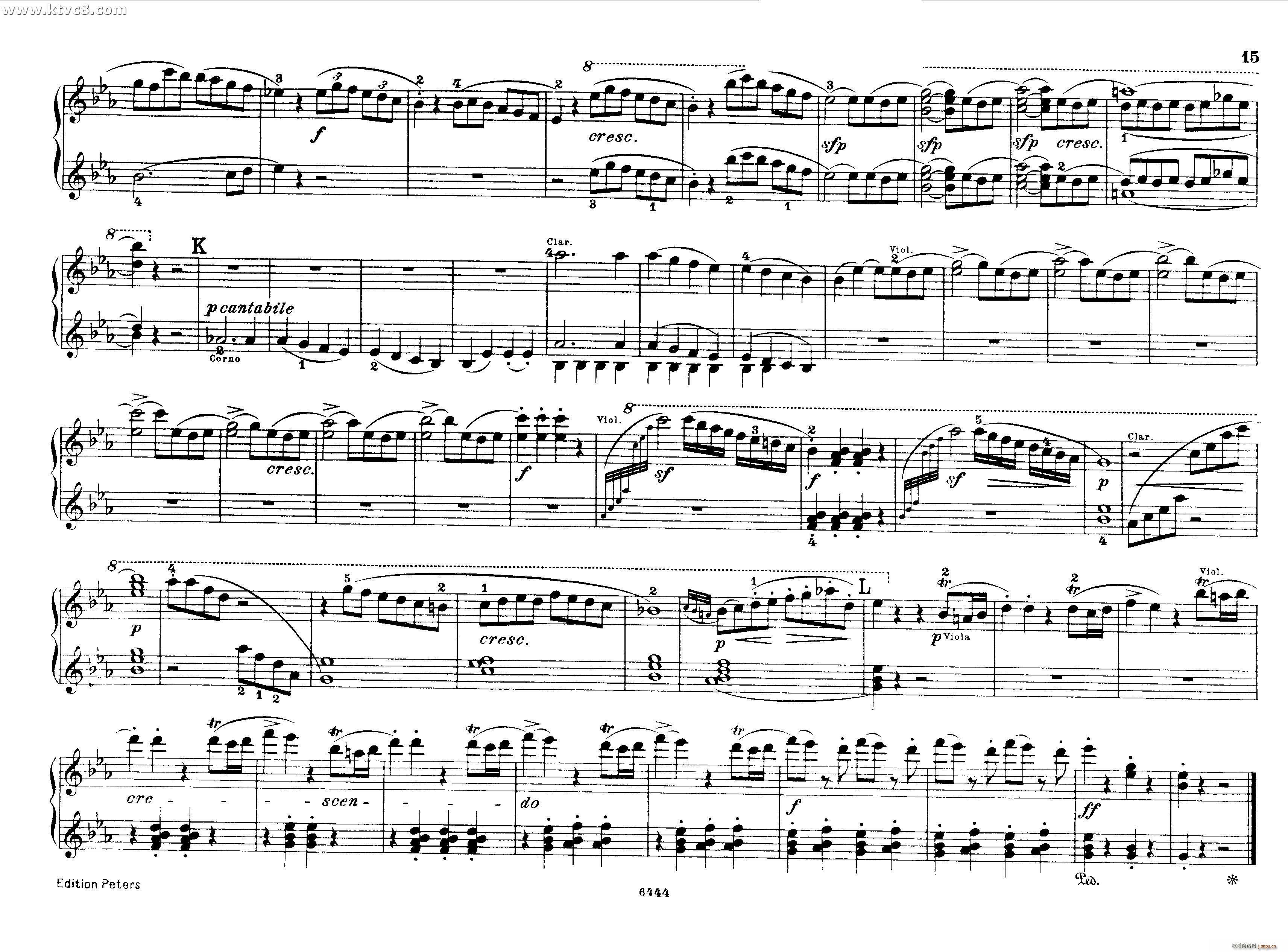 贝多芬大七重奏Op 20 钢琴四手联弹(钢琴谱)14