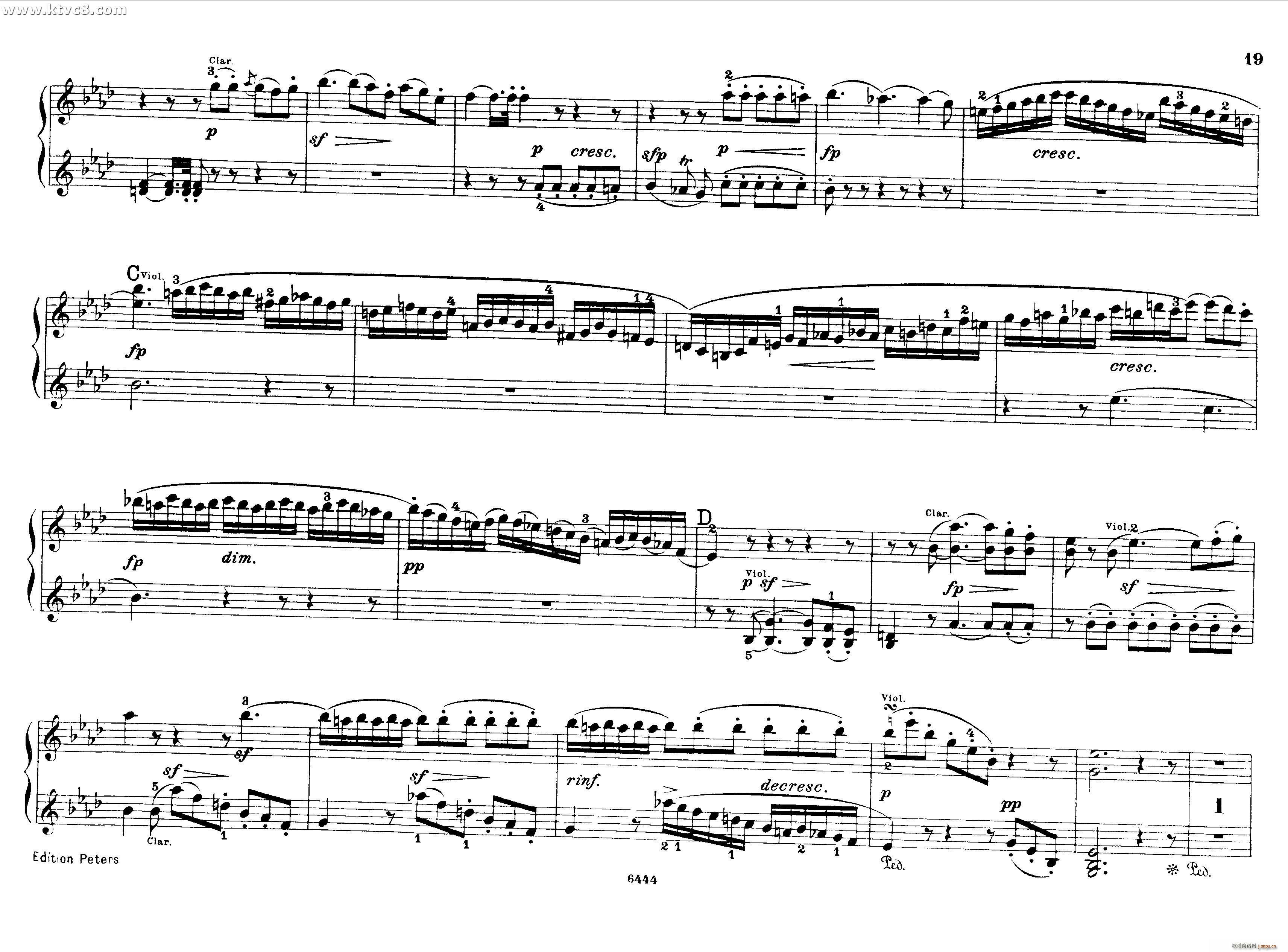 贝多芬大七重奏Op 20 钢琴四手联弹(钢琴谱)18