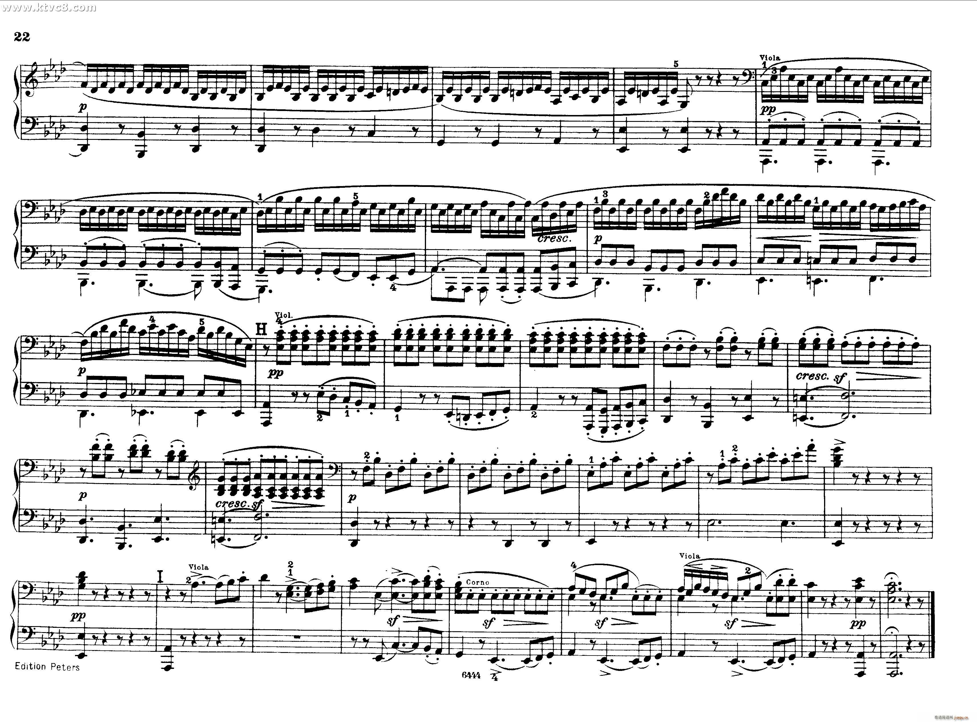 贝多芬大七重奏Op 20 钢琴四手联弹(钢琴谱)21