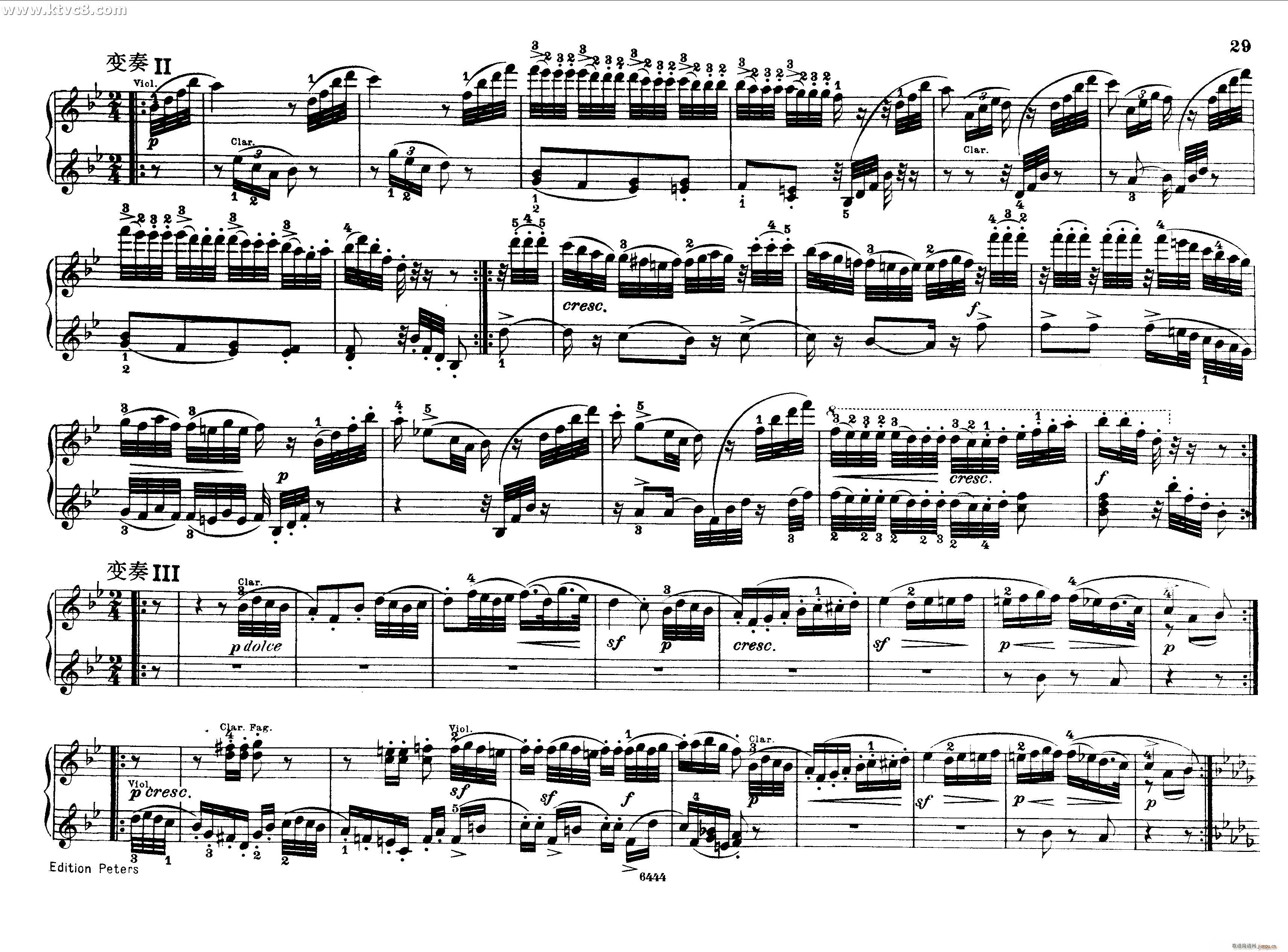 贝多芬大七重奏Op 20 钢琴四手联弹(钢琴谱)28