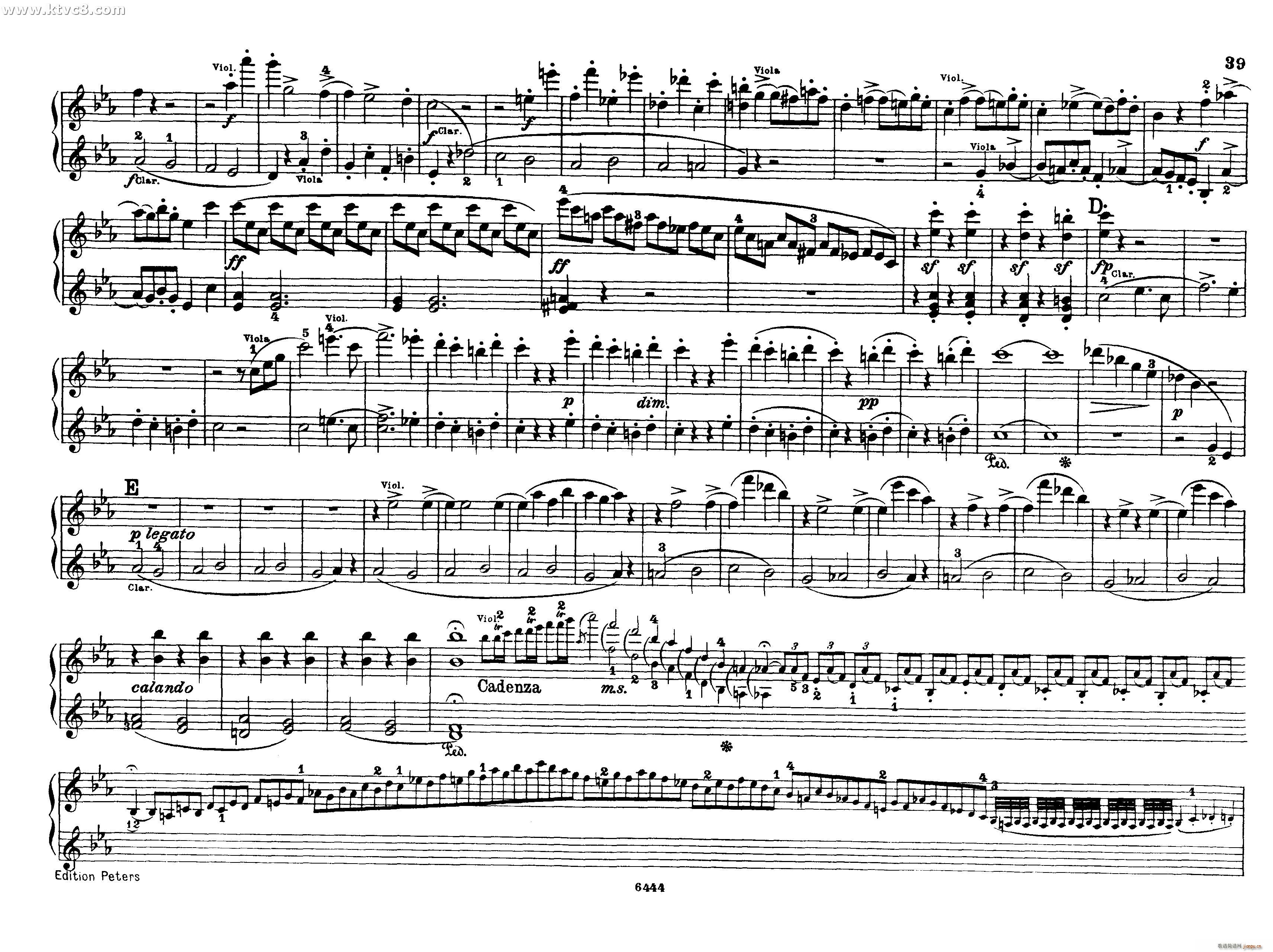 贝多芬大七重奏Op 20 钢琴四手联弹(钢琴谱)38