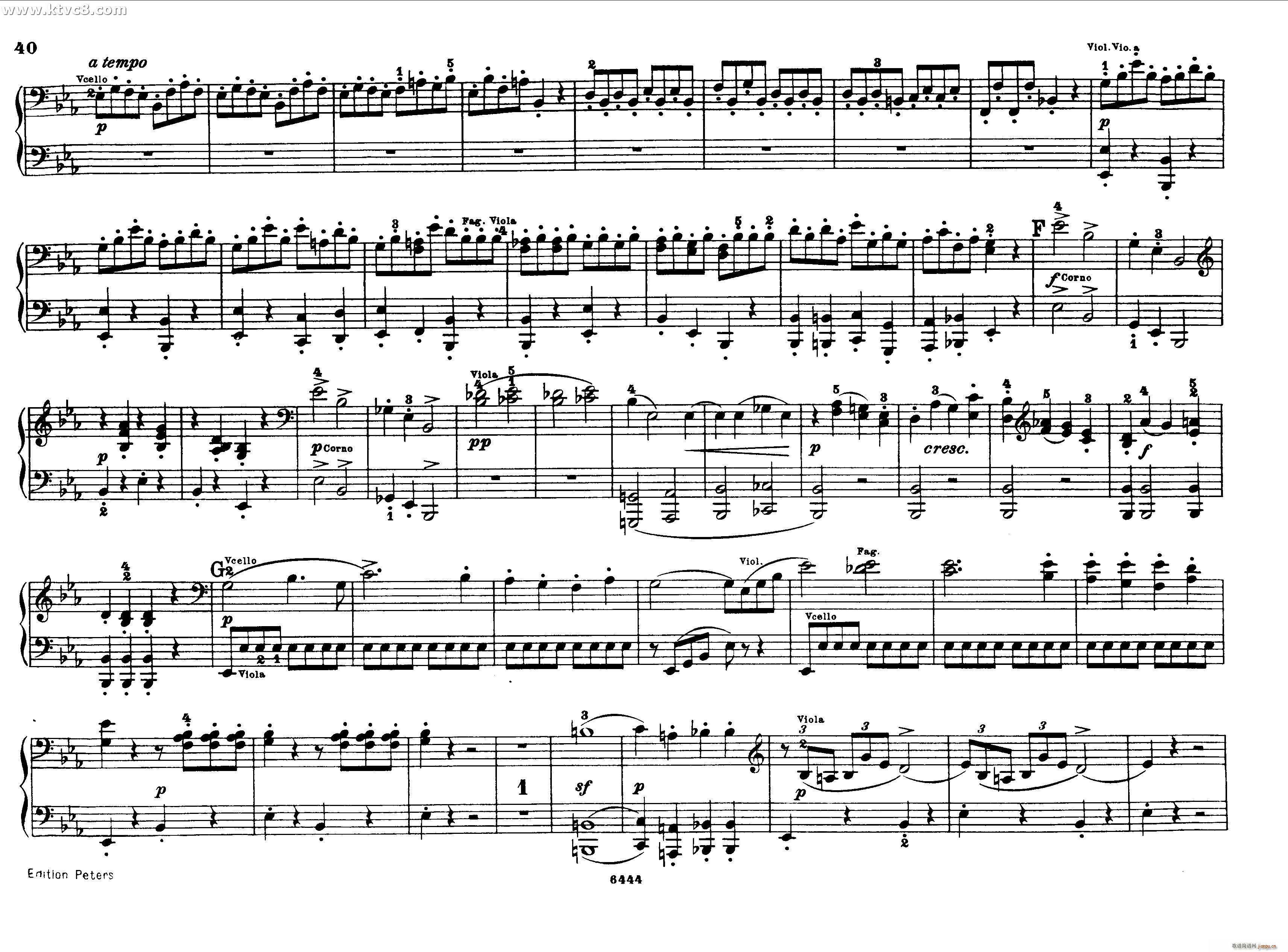 贝多芬大七重奏Op 20 钢琴四手联弹(钢琴谱)39