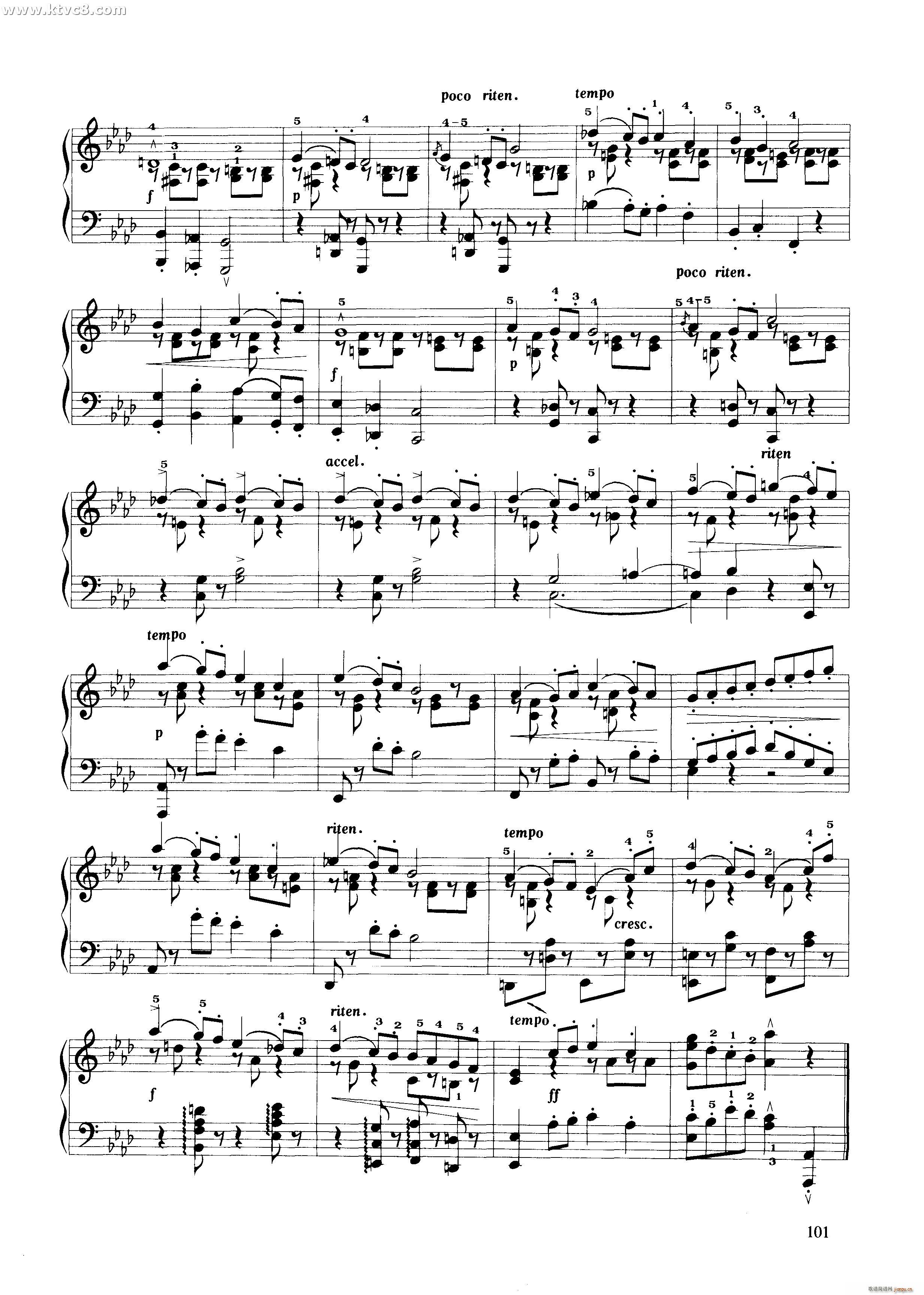 卡巴桑塔(钢琴谱)3