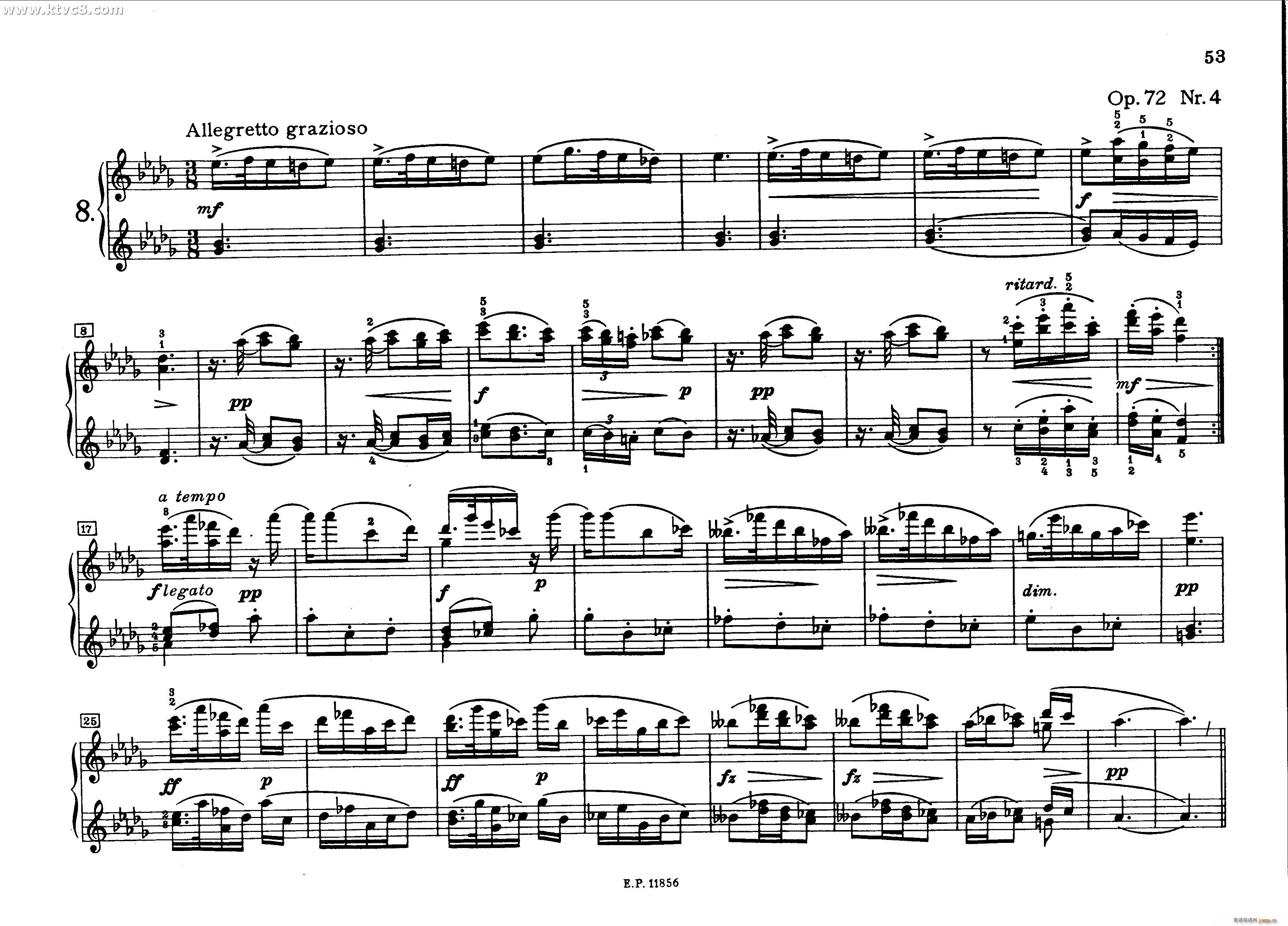 德沃夏克钢琴二重奏曲集(钢琴谱)10