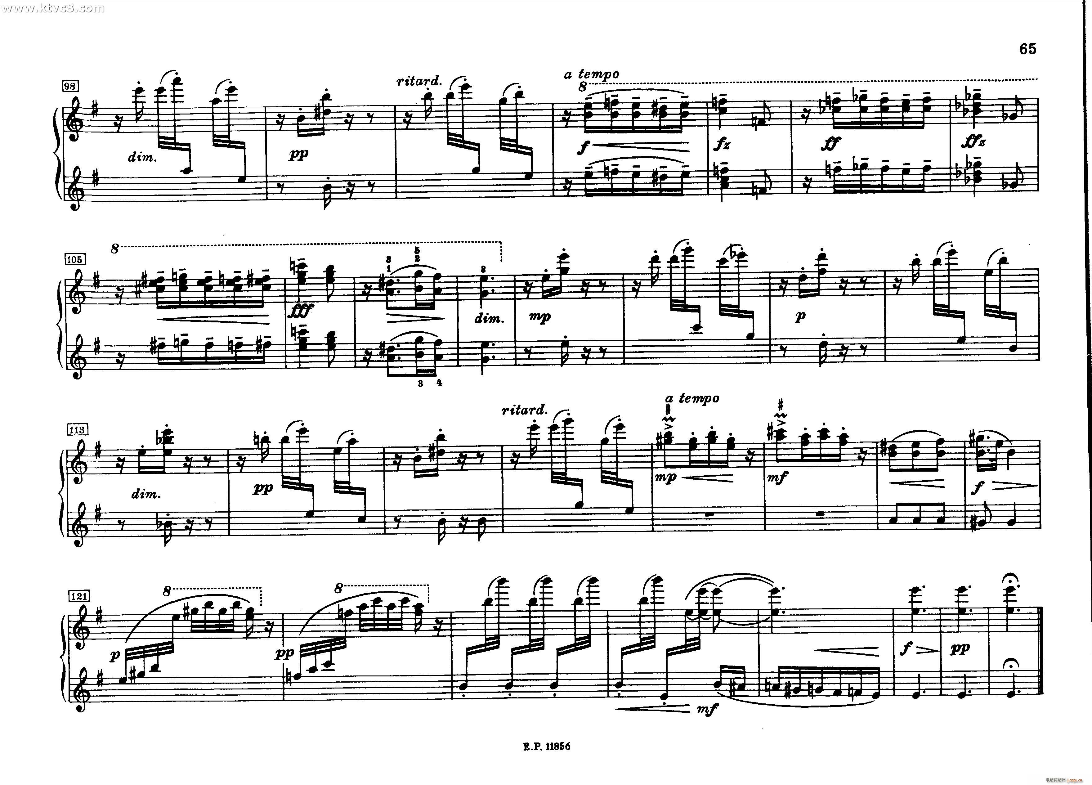 德沃夏克钢琴二重奏曲集(钢琴谱)21