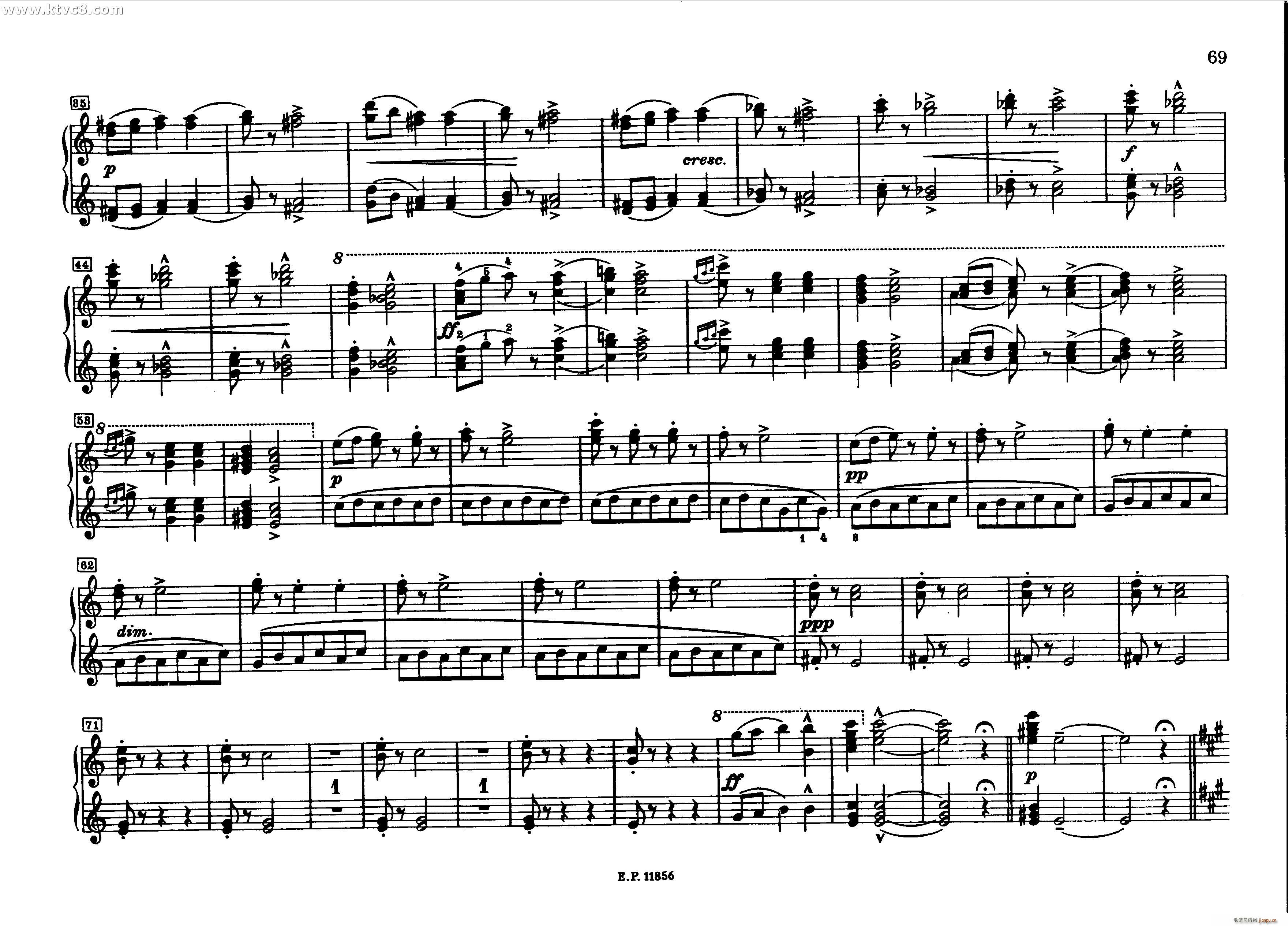 德沃夏克钢琴二重奏曲集(钢琴谱)26