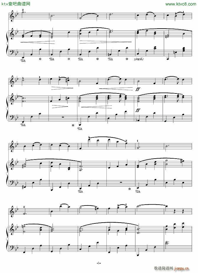 初冬晚霞(钢琴谱)3