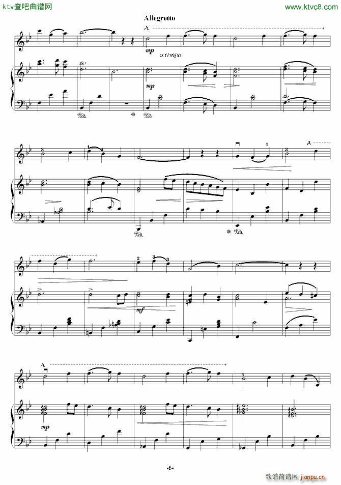 初冬晚霞(钢琴谱)6