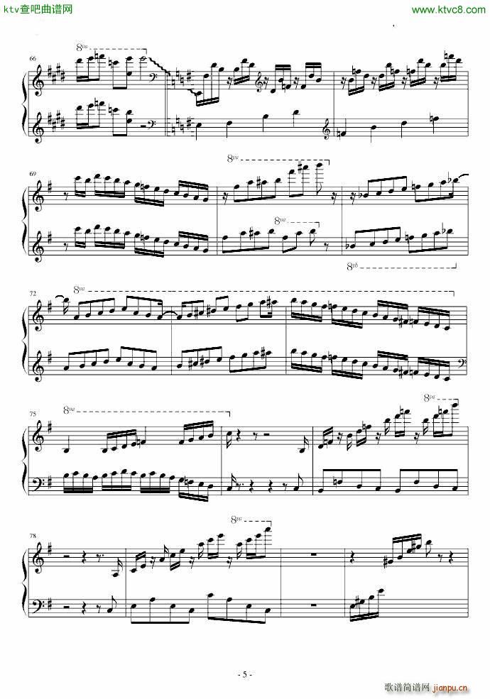 Habanera(钢琴谱)5