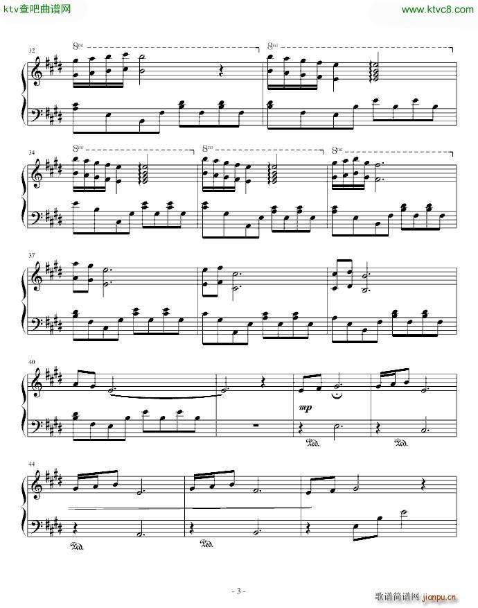 Jennifer(钢琴谱)3