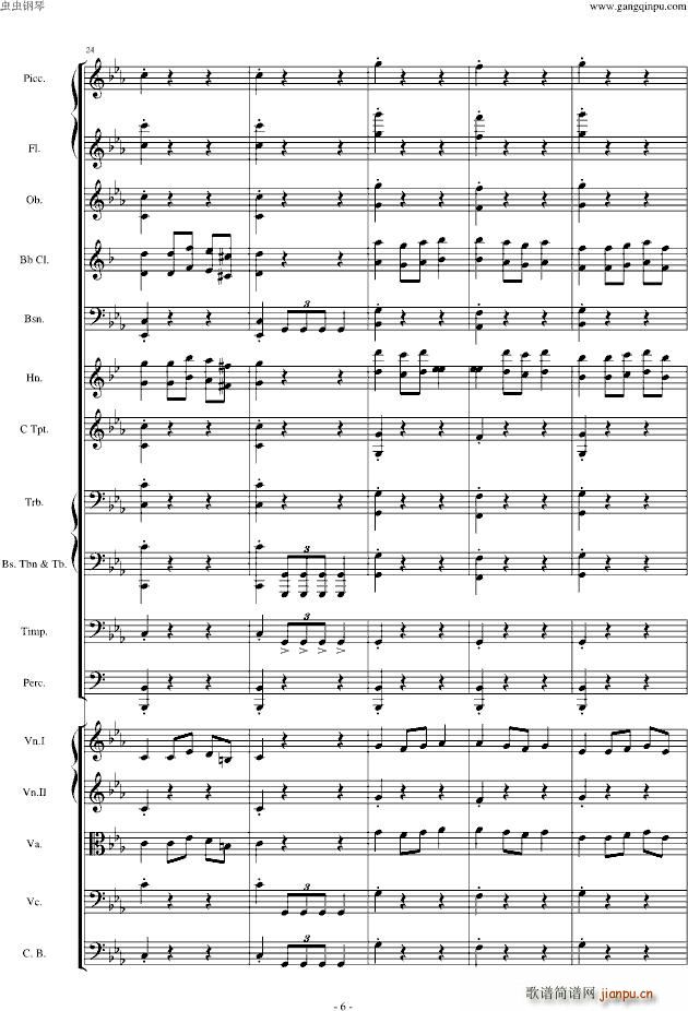 愤怒的小鸟交响曲第三乐章Op(钢琴谱)6