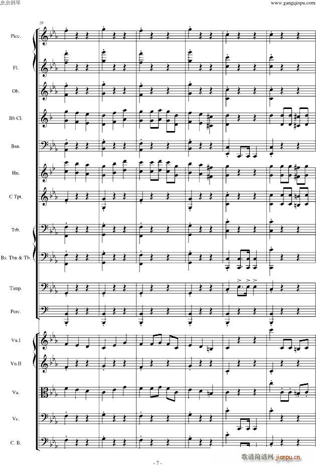 愤怒的小鸟交响曲第三乐章Op(钢琴谱)7