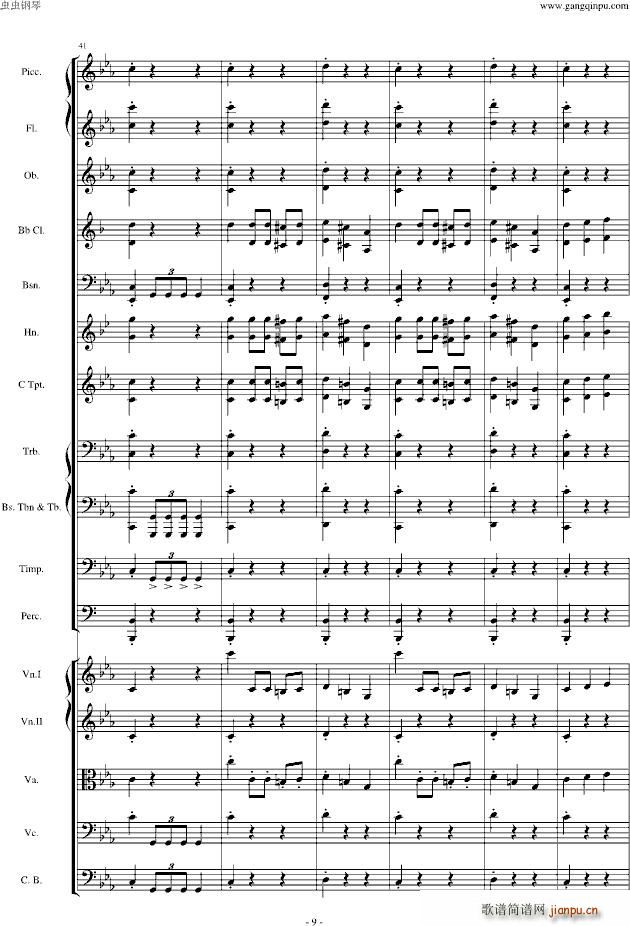 愤怒的小鸟交响曲第三乐章Op(钢琴谱)9