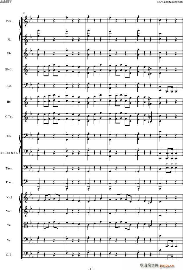 愤怒的小鸟交响曲第三乐章Op(钢琴谱)11