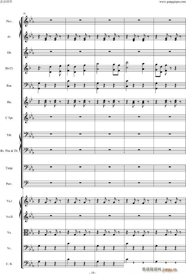 愤怒的小鸟交响曲第三乐章Op(钢琴谱)19