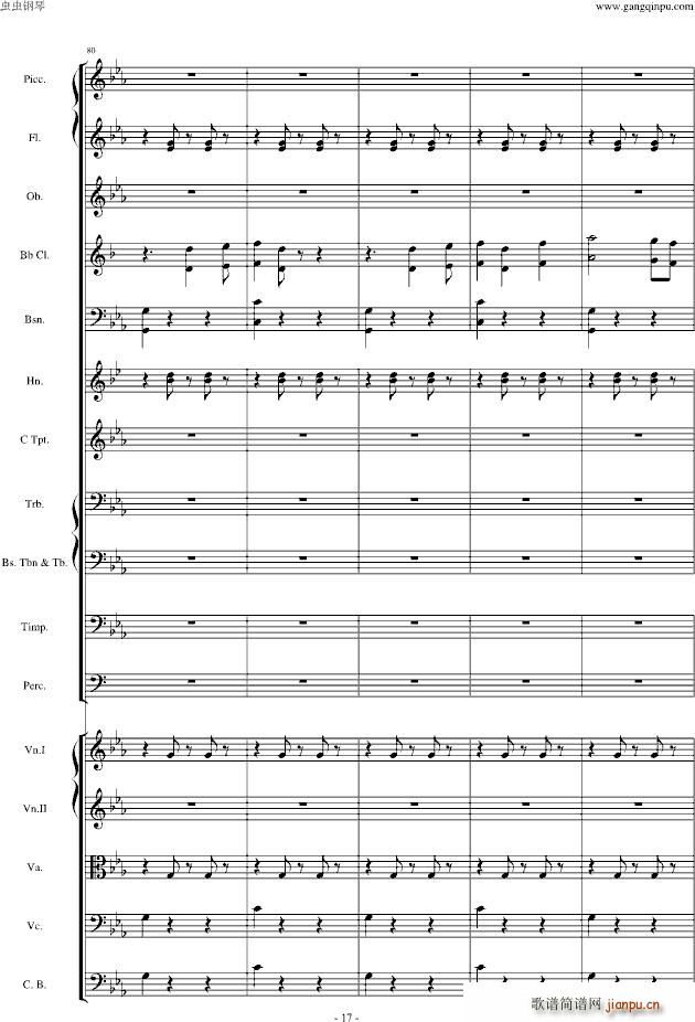 愤怒的小鸟交响曲第三乐章Op(钢琴谱)17