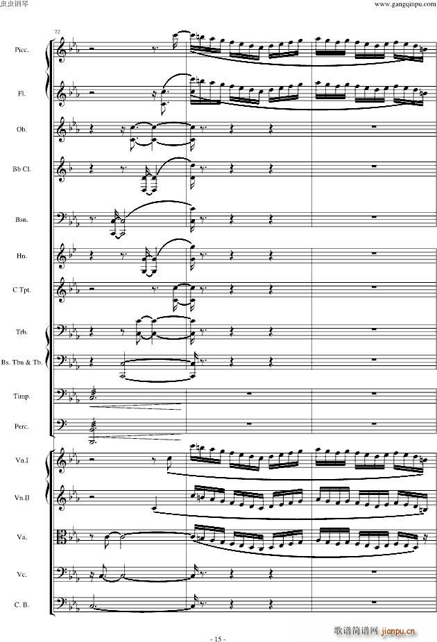 愤怒的小鸟交响曲第三乐章Op(钢琴谱)15