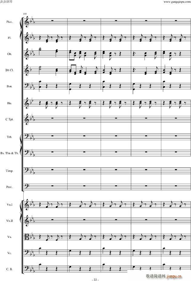 愤怒的小鸟交响曲第三乐章Op(钢琴谱)22