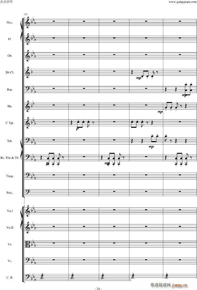 愤怒的小鸟交响曲第三乐章Op(钢琴谱)24