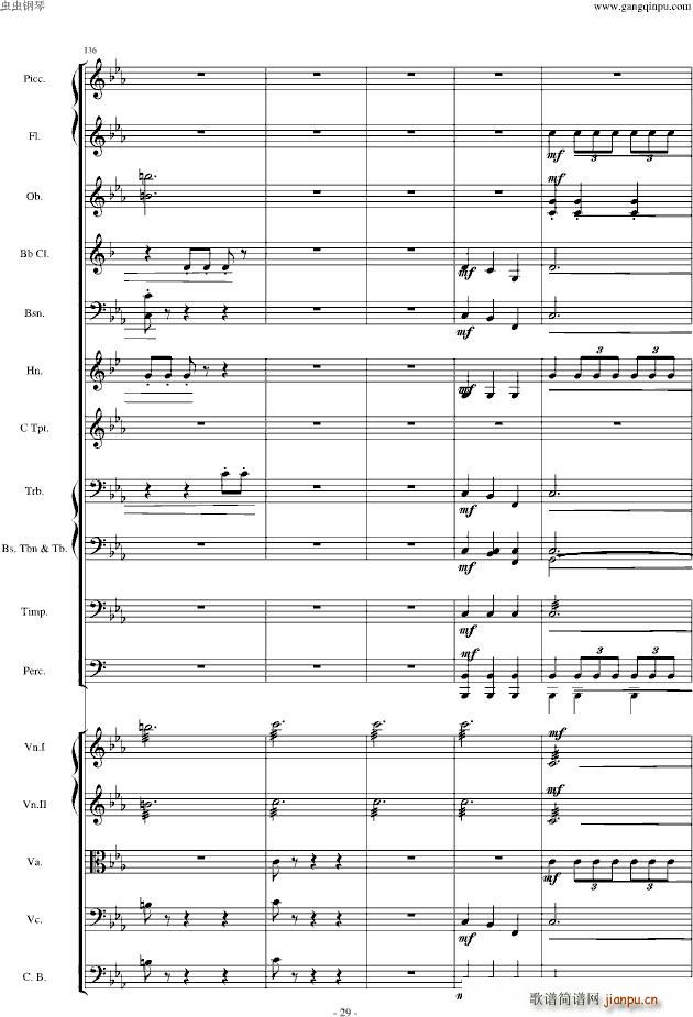 愤怒的小鸟交响曲第三乐章Op(钢琴谱)29