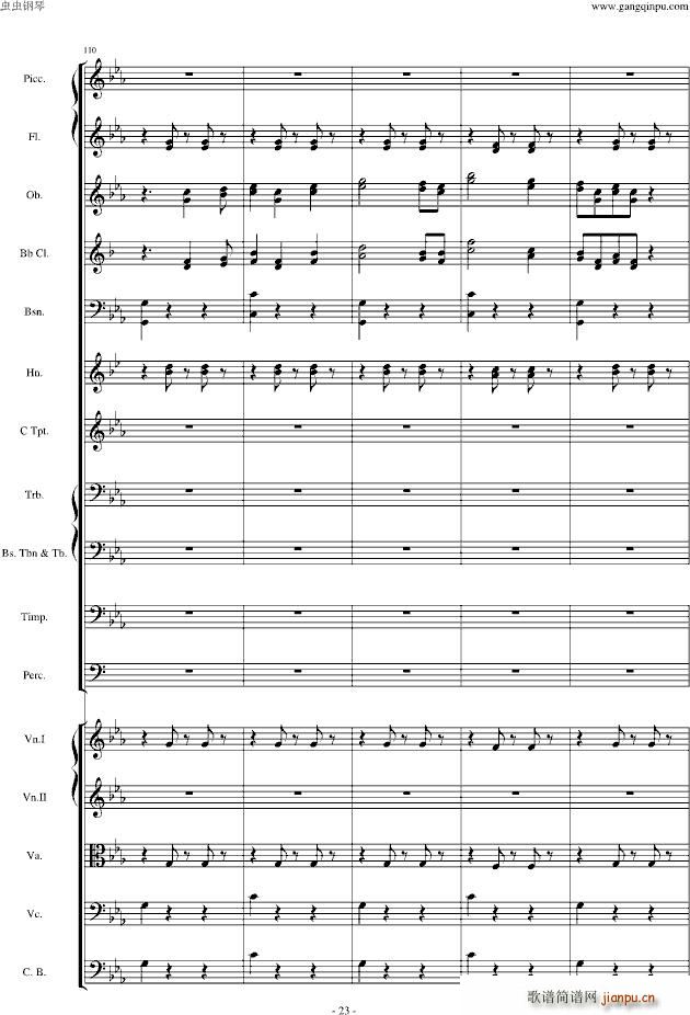 愤怒的小鸟交响曲第三乐章Op(钢琴谱)23