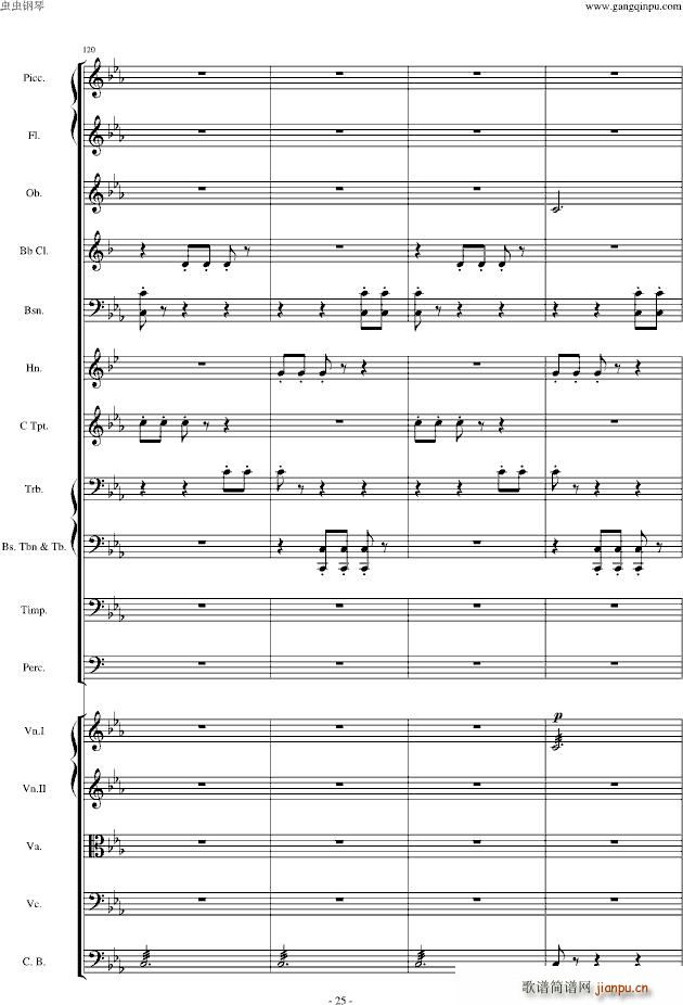 愤怒的小鸟交响曲第三乐章Op(钢琴谱)25