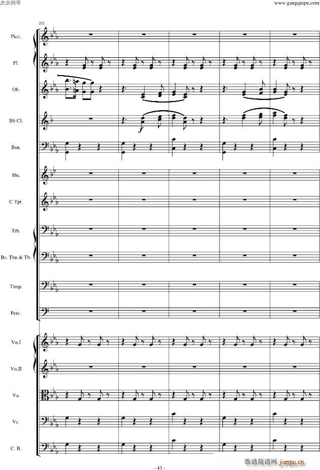 愤怒的小鸟交响曲第三乐章Op(钢琴谱)42