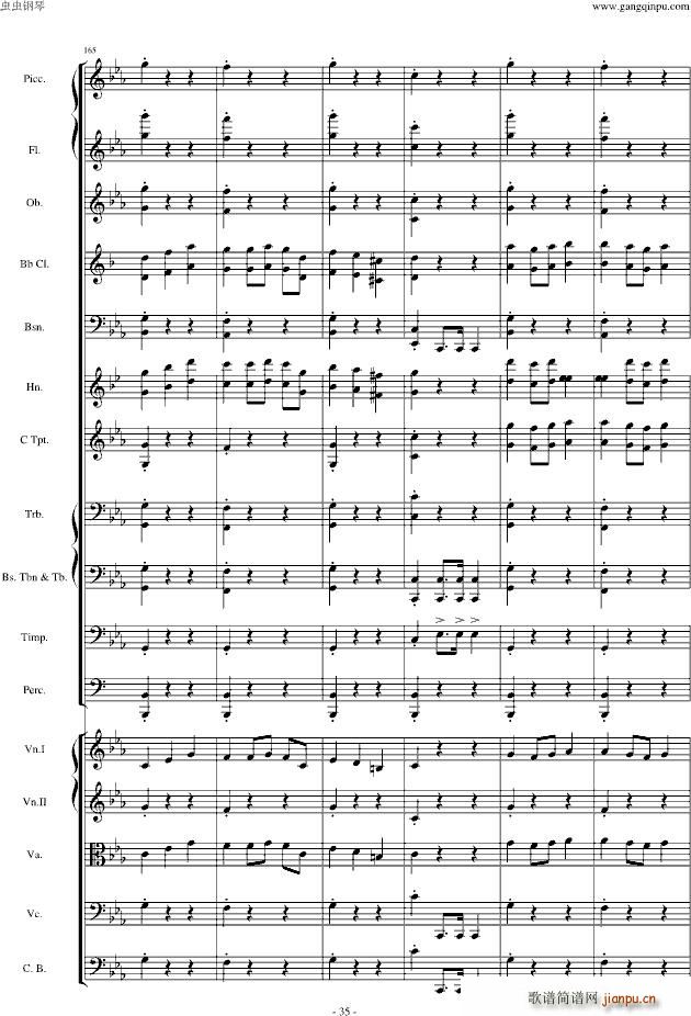 愤怒的小鸟交响曲第三乐章Op(钢琴谱)34