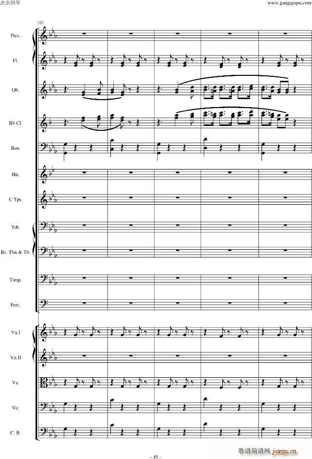 愤怒的小鸟交响曲第三乐章Op(钢琴谱)44