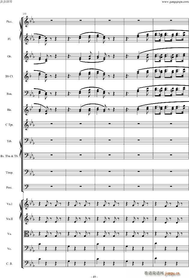 愤怒的小鸟交响曲第三乐章Op(钢琴谱)48