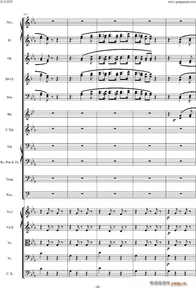 愤怒的小鸟交响曲第三乐章Op(钢琴谱)47