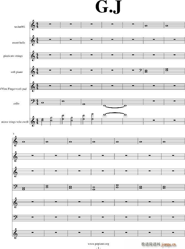 青春双声道(钢琴谱)1