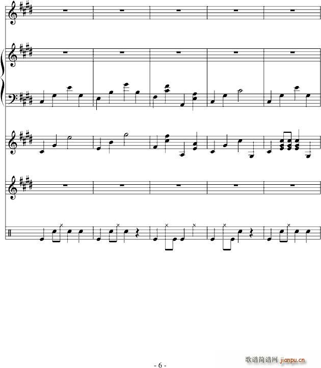 宅鱼怨(钢琴谱)6