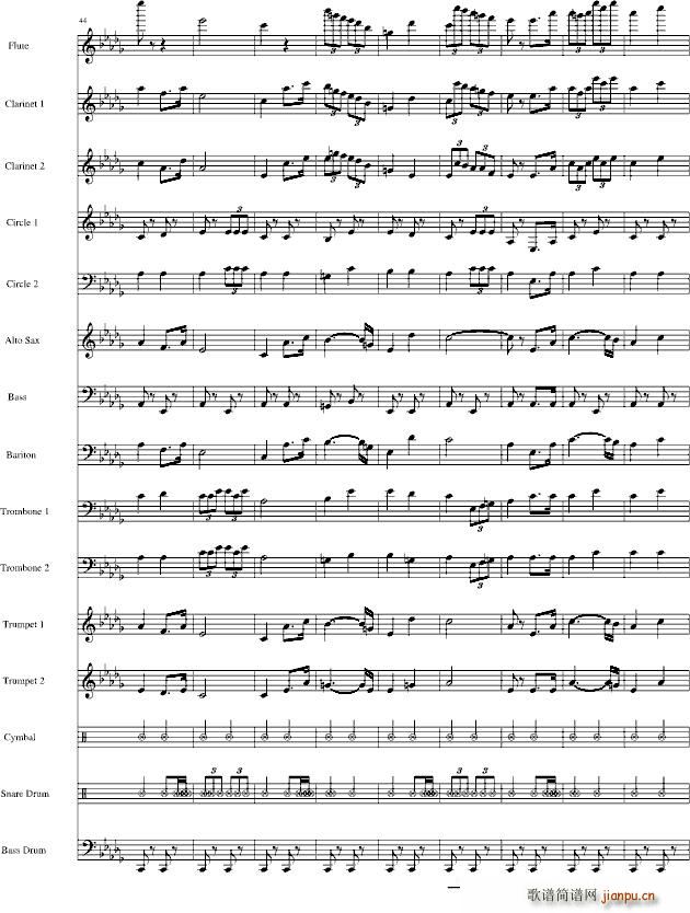 分列式進行曲(钢琴谱)6