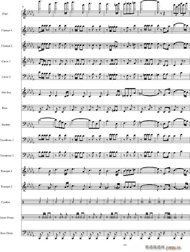 分列式進行曲(钢琴谱)5