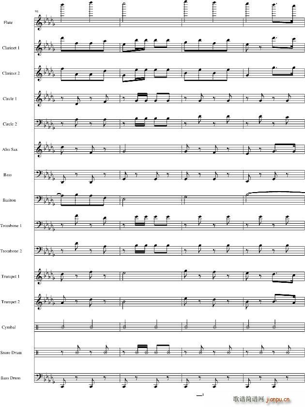 分列式進行曲(钢琴谱)12