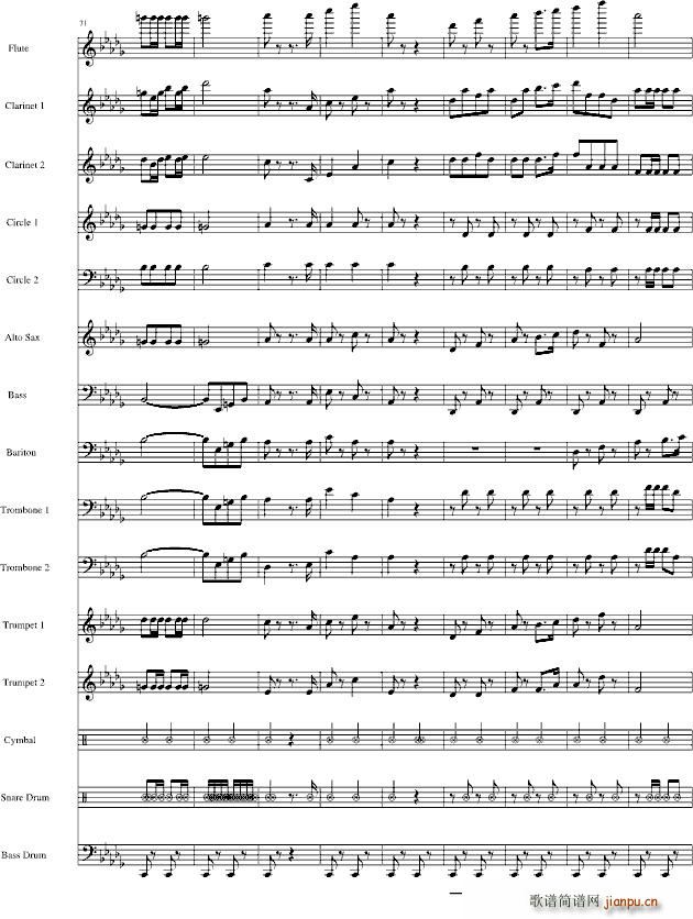 分列式進行曲(钢琴谱)9