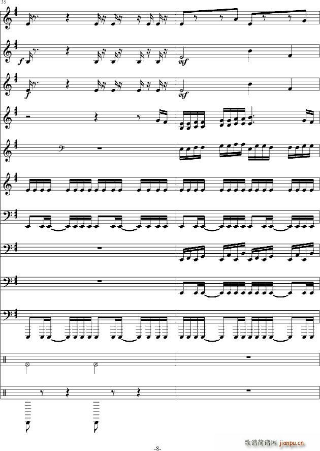 Negro(钢琴谱)8