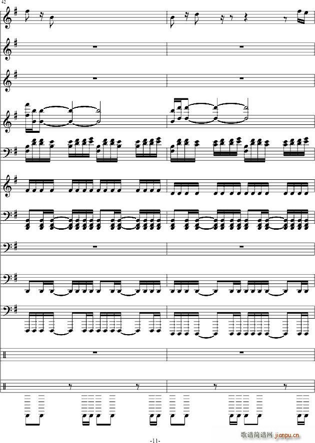 Negro(钢琴谱)11
