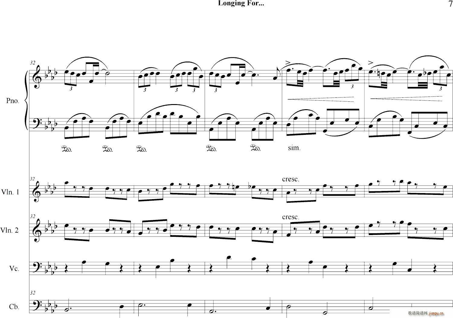Longing(钢琴谱)7